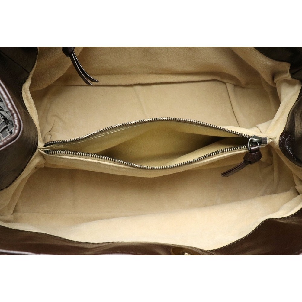 Bottega Veneta Handbag Leather Brown Intrecciato - Picture 5 of 9